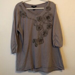 Style and Co 2x Light weight Shirt 3/4 sleeves.